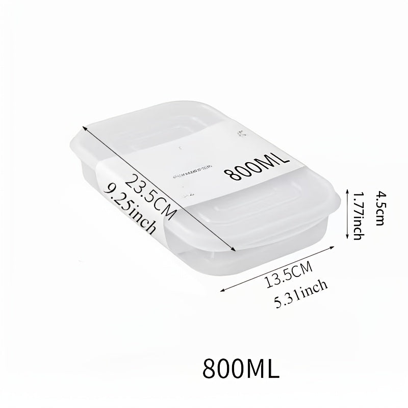800ML Food Grade PP Food Storage Containers, Freezer & Microwave Safe Meat Storage Box, Stackable Airtight Fridge Organizer for Raw Meat, Vegetables, Meal Prep Kitchen Container