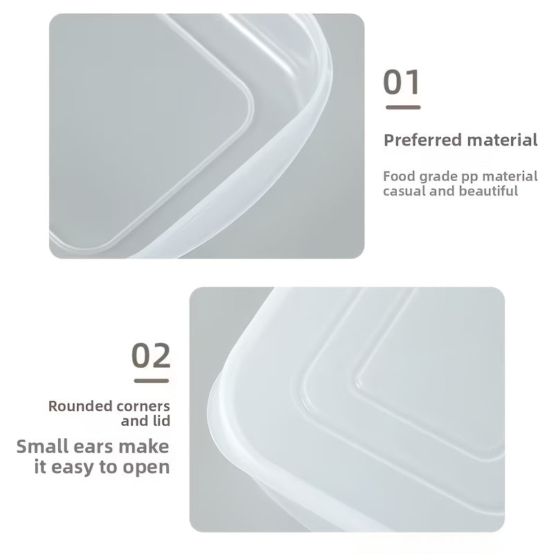 800ML Food Grade PP Food Storage Containers, Freezer & Microwave Safe Meat Storage Box, Stackable Airtight Fridge Organizer for Raw Meat, Vegetables, Meal Prep Kitchen Container