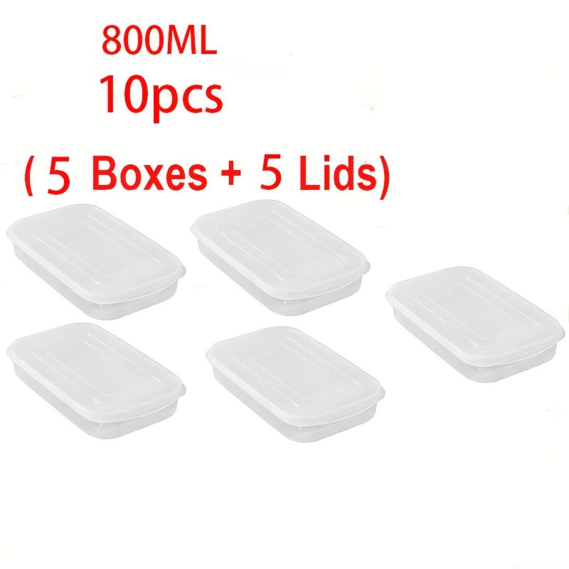 800ML Food Grade PP Food Storage Containers, Freezer & Microwave Safe Meat Storage Box, Stackable Airtight Fridge Organizer for Raw Meat, Vegetables, Meal Prep Kitchen Container
